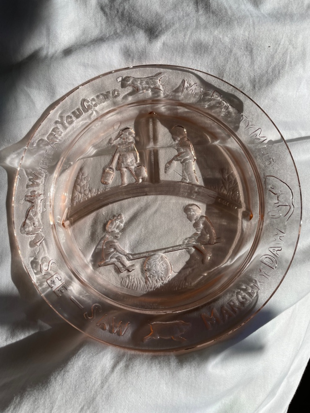 Indiana Glass Company nursery rhyme child’s plate - Picture 4 of 10